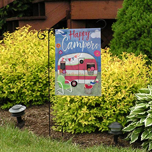 Camping Weather Garden Flag