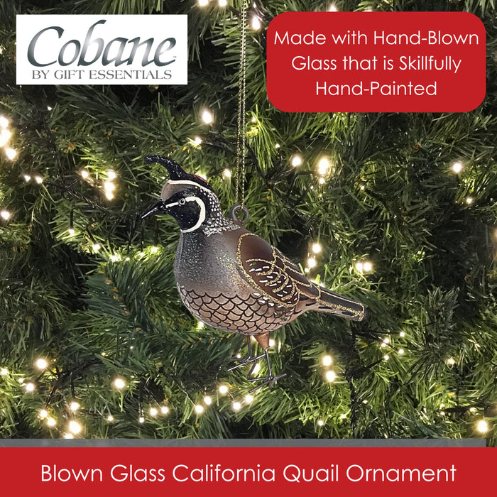 Cobane Studio  California Quail Ornament