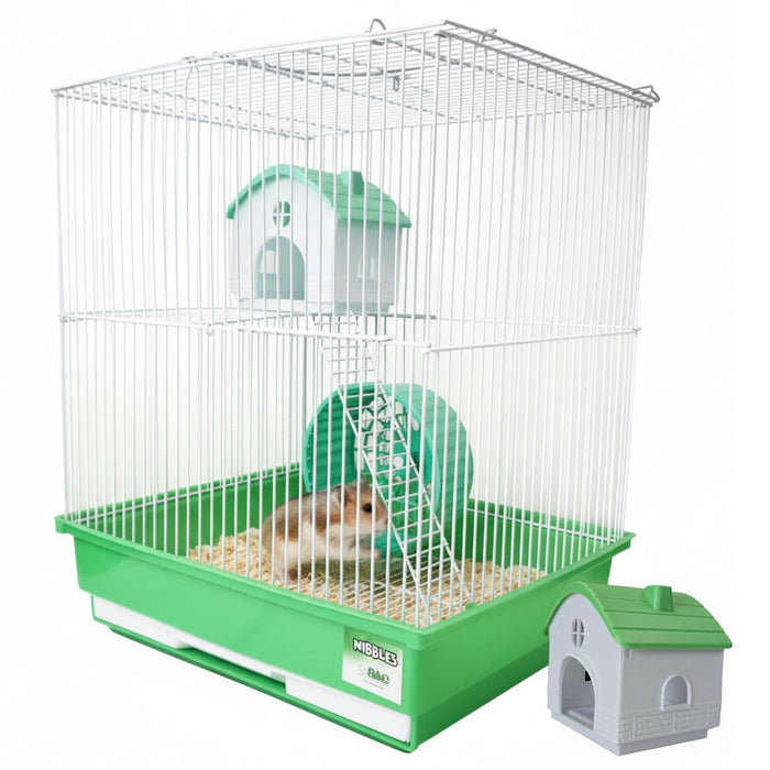 HAMSTER/GERBIL CAGE 2 STORY W/HOUSE & WHEEL SP