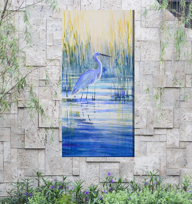 BLUE BEAUTY by West of the Wind | Waterproof Outdoor Wall Art