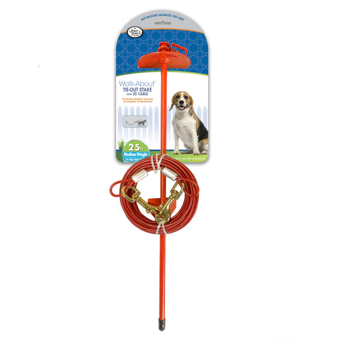 FOUR PAWS WALK-ABOUT HEAVY DUTY TIE-OUT STAKE