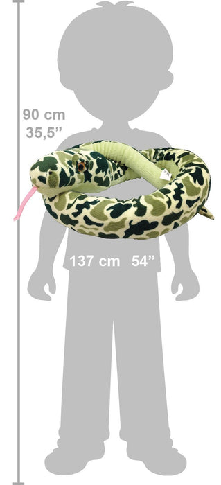 Plush Camo Green 54 inch Snake