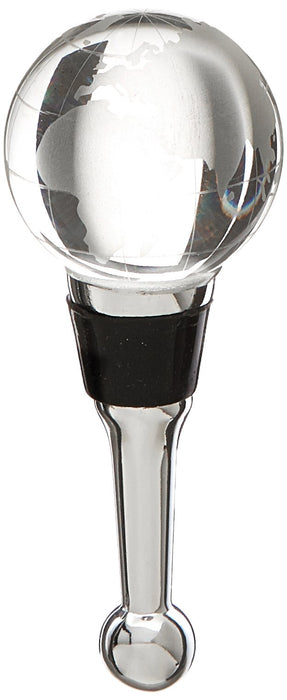 LS Arts Crystal Globe Bottle Stopper