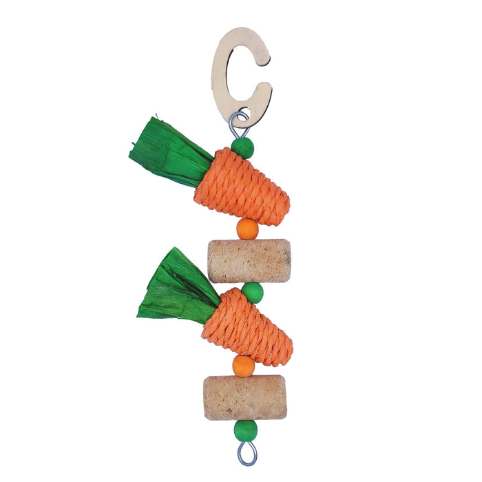 NIBBLES CARROT & CORK JINGLE TOY