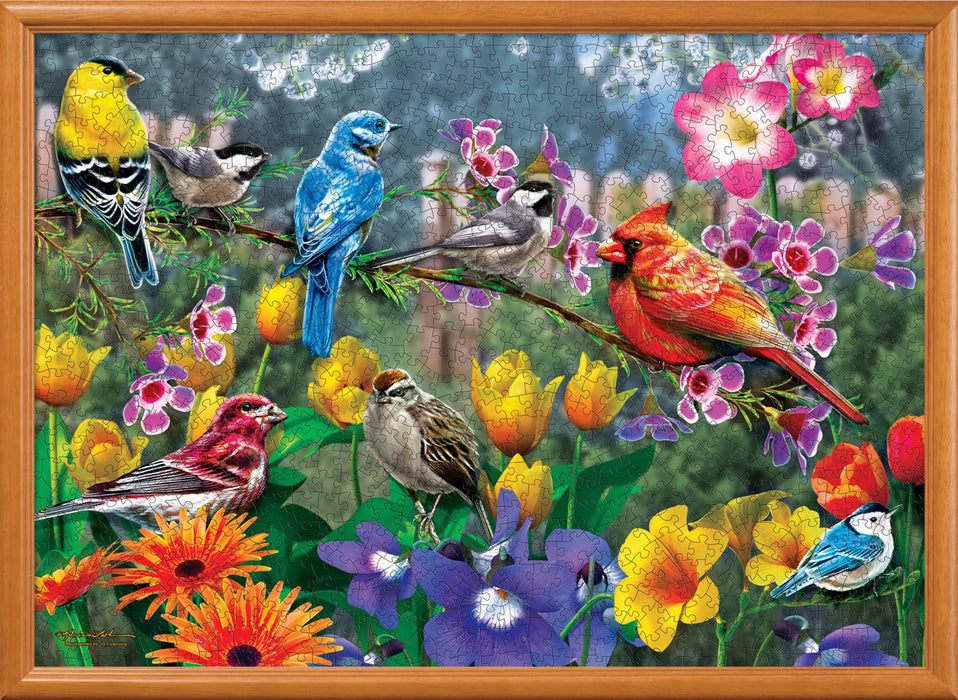 MasterPieces Puzzles Audubon - Morning Garden 1000 Piece Puzzle