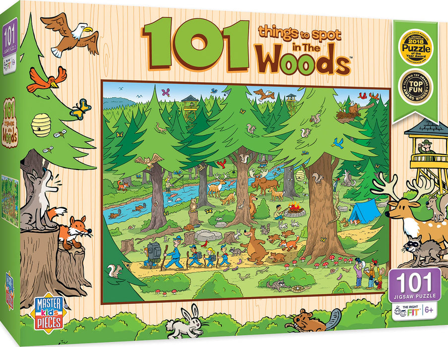MasterPieces Puzzles 101 Things to Spot in the Woods 101 Piece Puzzle