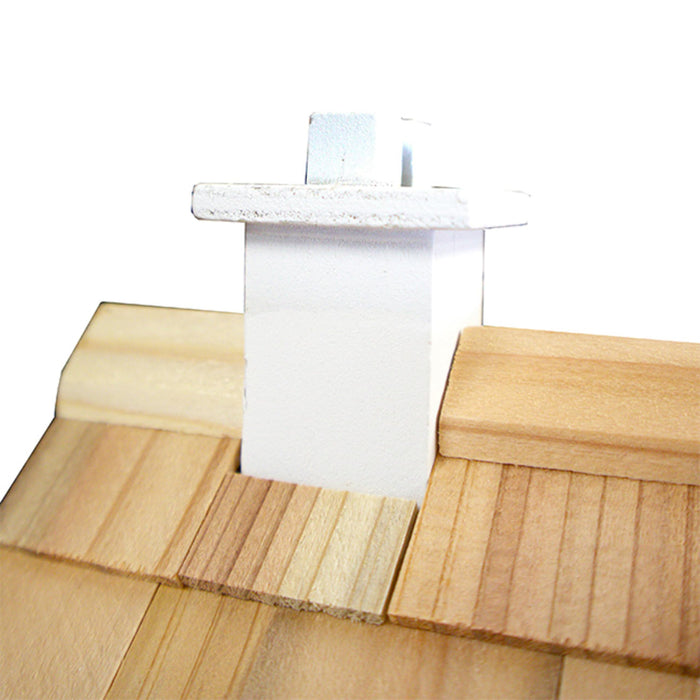 Novelty Cottage Birdhouse - White