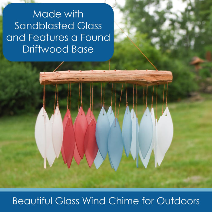 Gift Essentials Blue Handworks Line - New England Harbor Glass Chime