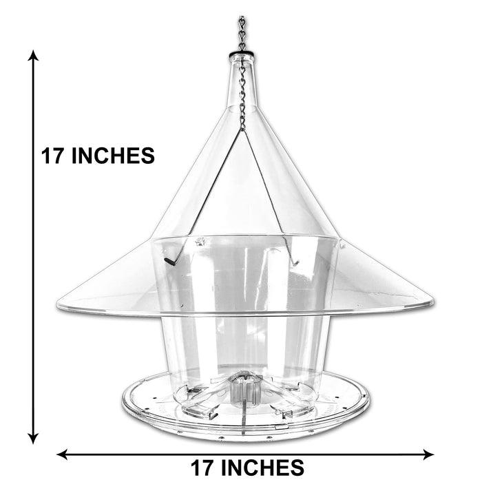 Arundale Sky Café Bird Feeder AR360, Clear
