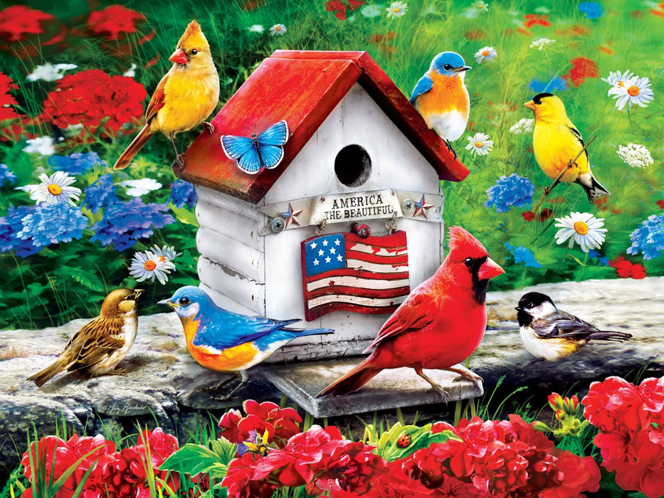 MasterPieces Puzzles An American Birdhouse Puzzle 300pc