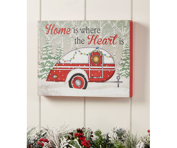 MDF Christmas Trailer Design Wall Art