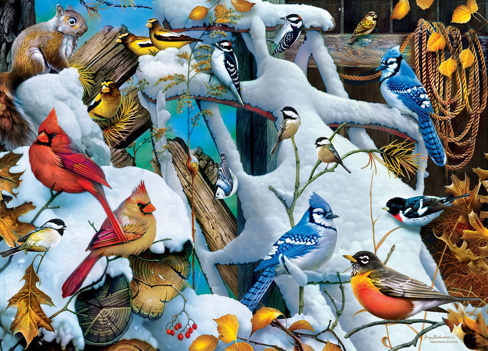 MasterPieces Puzzles Audubon - Snow Birds 1000 Piece Puzzle
