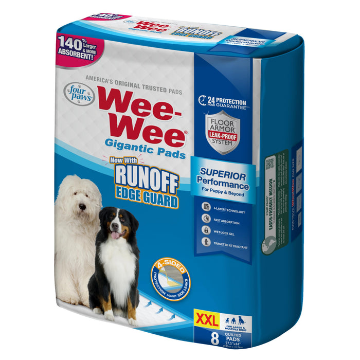 WEE-WEE PADS WITH BARRIER EDGE GIGANTIC
