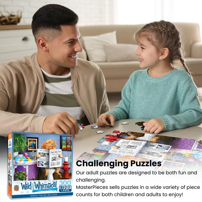 MasterPieces Puzzles Wild & Whimsical Garden Party EZ Grip Puzzle 300 Piece