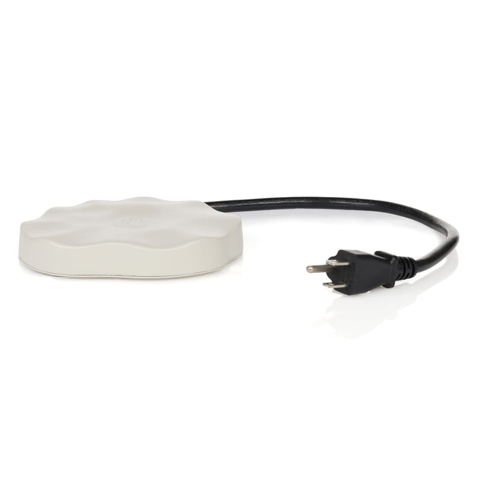 Farm Innovators HR-75 Outdoor Premium Cast Aluminum Decorative Heated Rock Automatic Bird Bath De-Icer for Harsh Winters, 75 Watts, Beige