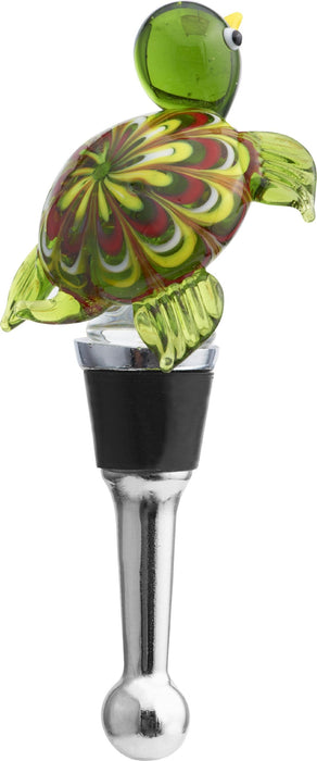 LS Arts Glass Bottle Stopper Venetian Turtle