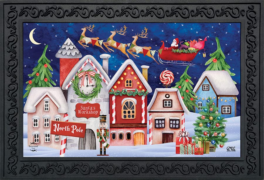 North Pole Magic Christmas Doormat