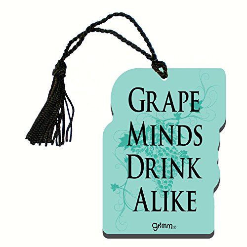 Bottle Gift Tag/Magnet, Grape Minds Drink Alike