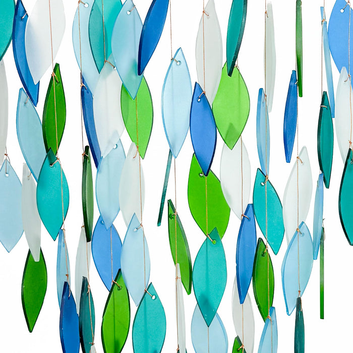 Gift Essentials Blue Handworks Line - Deluxe Ocean Waterfall Glass Chime