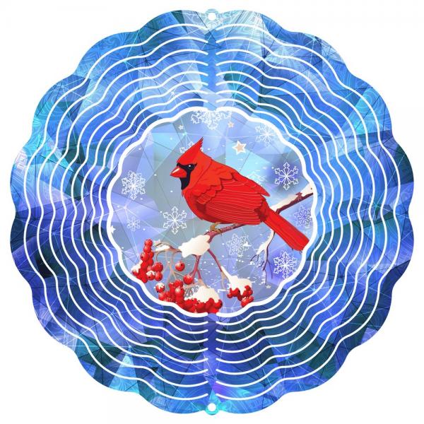 Next Innovations Winter Red Cardinal Wind Spinner 16 inch