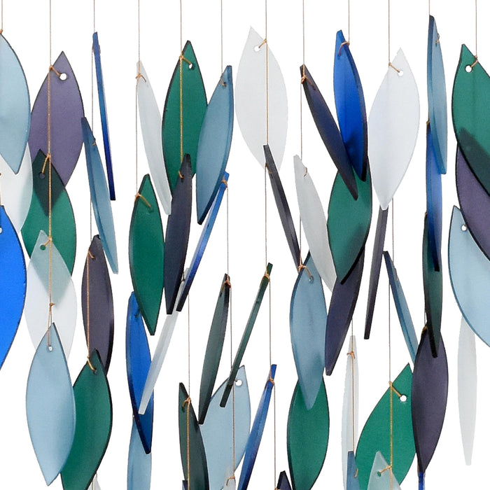 Gift Essentials Blue Handworks Line - Deluxe Pacific Waterfall Glass Chime