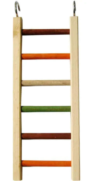 HAPPY BEAKS WOODEN HANGING LADDER