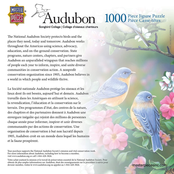 MasterPieces Puzzles Audubon Songbird Collage 1000 Piece Puzzle