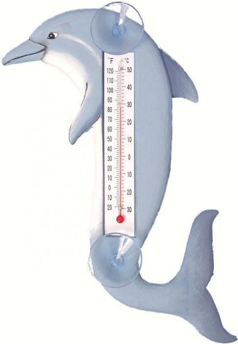 Bobbo from Songbird Essentials Leaping Dolphin Small Window Thermometer