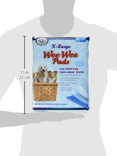 Four Paws Wee-Wee Superior Performance X-Large Dog Pee Pads, 200 Count