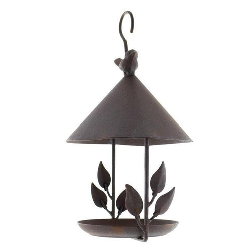 American Heritage Iron Aviary Bird Feeder - Brown