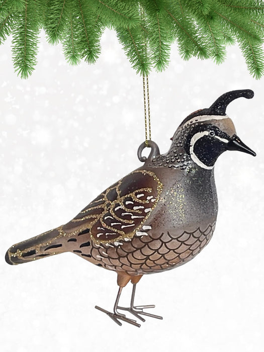 Cobane Studio  California Quail Ornament
