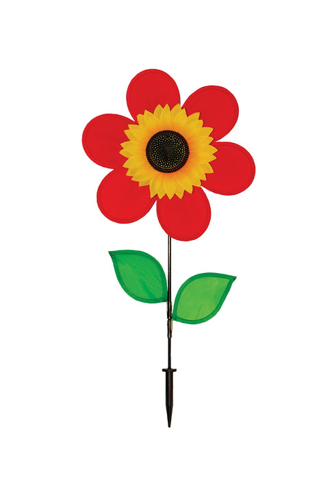 In the Breeze Sunflower Spinner with Leaves