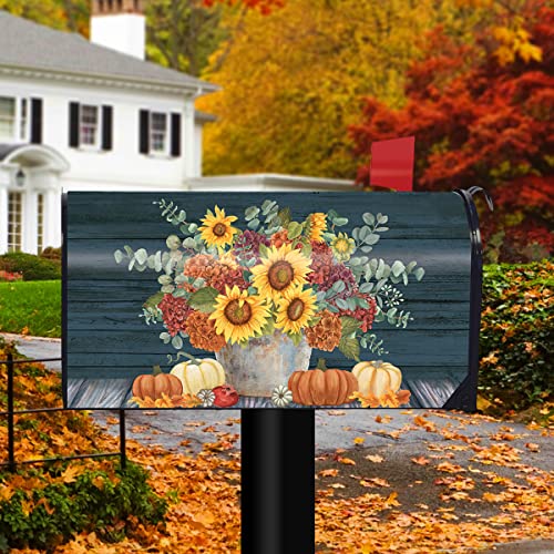 American Fall Birdhouses Mailbox Cover