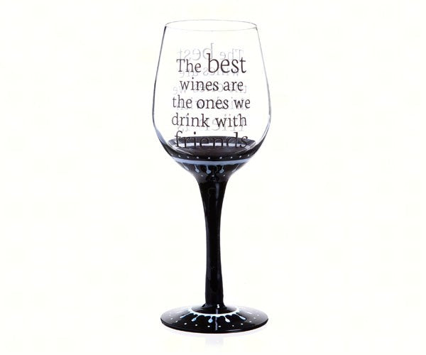 Classic Black Ink Wine Glass, The Best Wines
