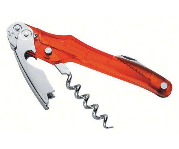 Syncro Double Axis Waiters Corkscrew Red Transparent