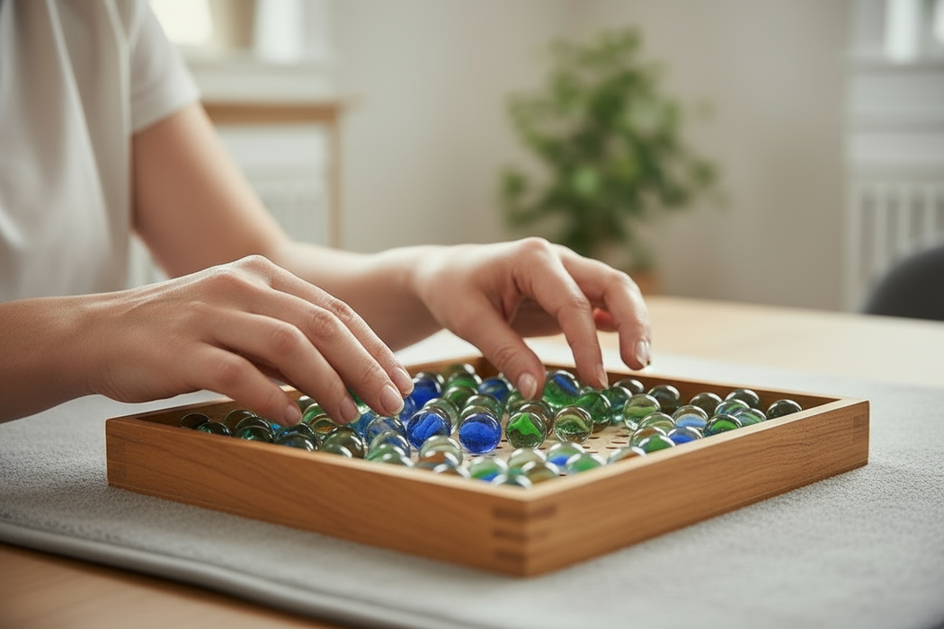 Naturesroom Tub of 50 Assorted Marbles