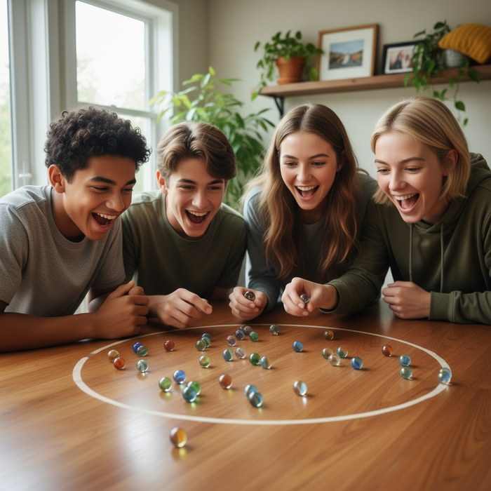 Naturesroom Tub of 50 Assorted Marbles