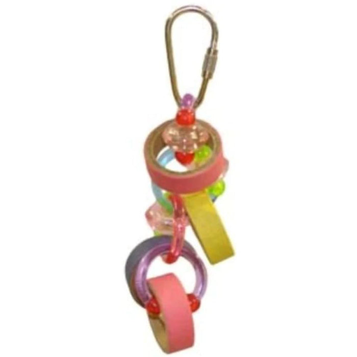 HAPPY BEAKS KEET RINGS BIRD TOY