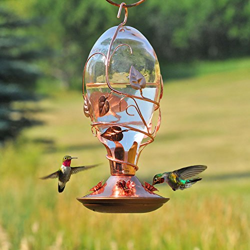 Perky-Pet Looking Glass Hummingbird Feeder - 8110H-1 - Humming bird Feeder for Outdoors - 32 oz Nectar Capacity