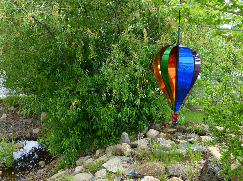 Rainbow Glitter Hot Air Balloo