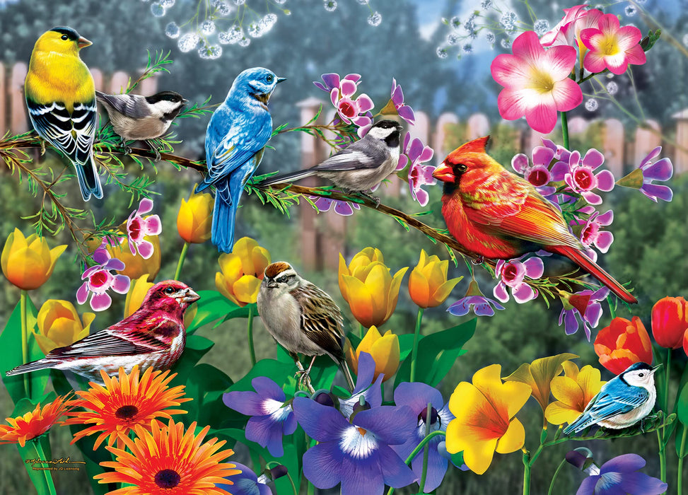 MasterPieces Puzzles Audubon - Morning Garden 1000 Piece Puzzle