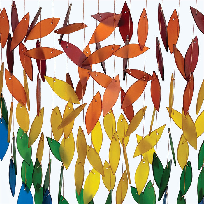 Gift Essentials Blue Handworks Line - Premiere Rainbow Waterfall Glass Chime