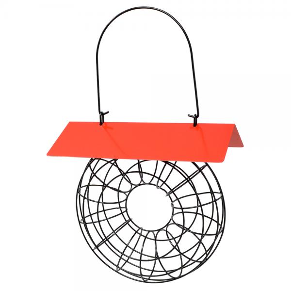 Suet Bird Feeders: Suet Ball Red Roof Round Wire Circle Feeder