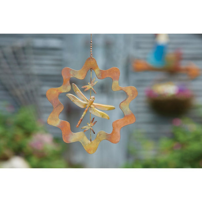 Sunburst Dragonfly Flamed Ornament
