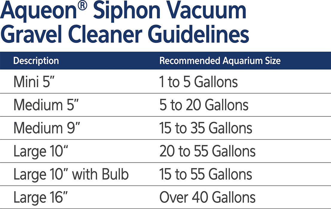 AQUEON SIPHON VACUUM GRAVEL CLEANER W/ BULB PRIMER