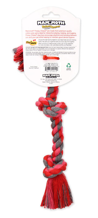 Mammoth Flossy Chews Color Rope Tug – Premium Cotton-Poly Tug Toy for Dogs – Interactive Dog Rope Toy – Tug Dog Chew Toy
