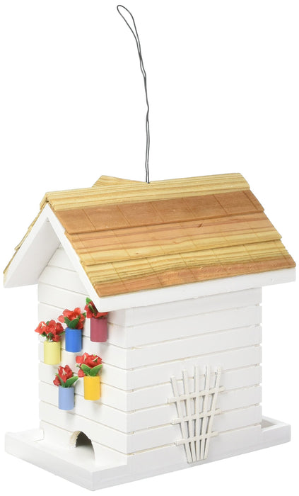 Potting Shed Bird Feeder - White