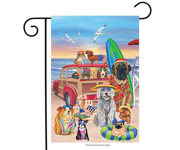 Dog Days of Summer Garden Flag