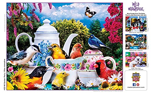 MasterPieces Puzzles Wild & Whimsical Garden Party EZ Grip Puzzle 300 Piece