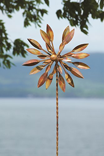 Flamed 24 inch Double Petal Spinner Staked + Freight